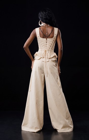 Ivory Lattice corset