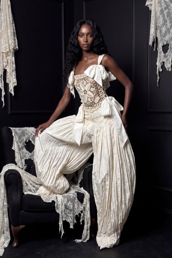 Ivory Veil Corset